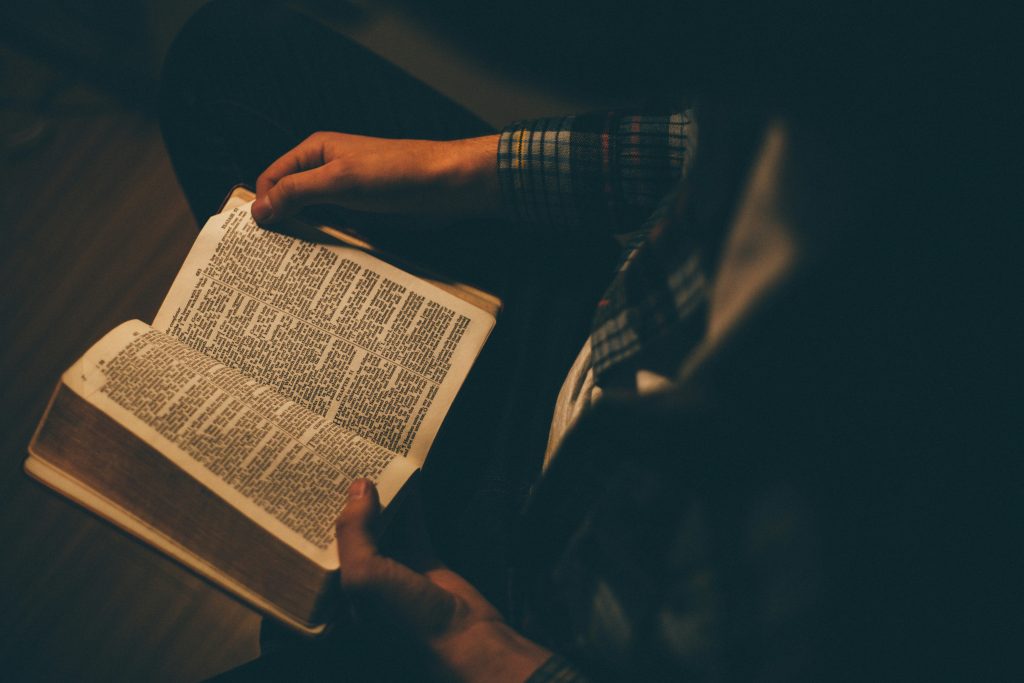 Open Bible being studied